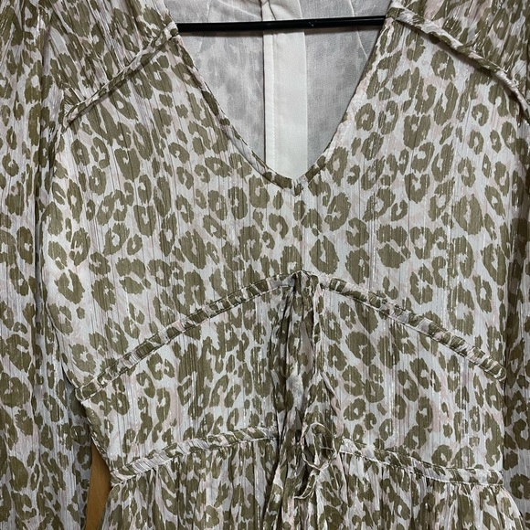 Walter Barker size 2 sheer cheetah print dress - Picture 3 of 11